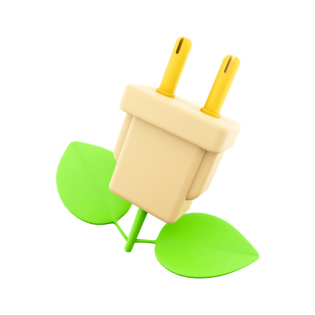 Eco Plug  3D Icon