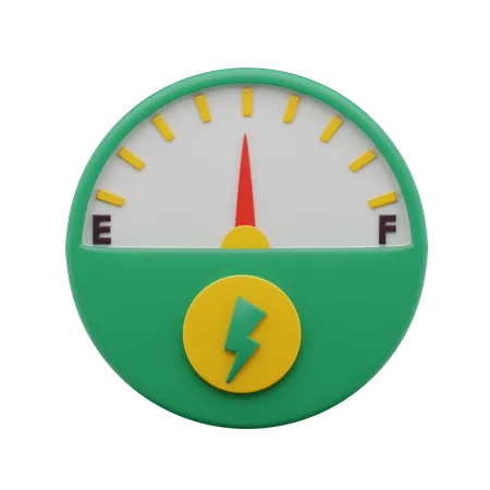 Eco Speedometer  3D Icon