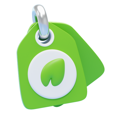 Eco Tag  3D Icon