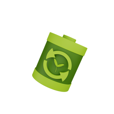 Ecology Battery  3D Icon