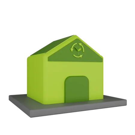 Ecology House  3D Icon