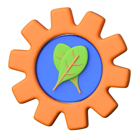 Ecology Setting  3D Icon