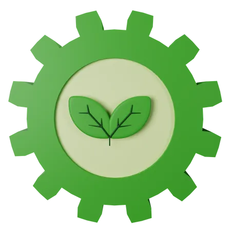 Ecology Setting  3D Icon