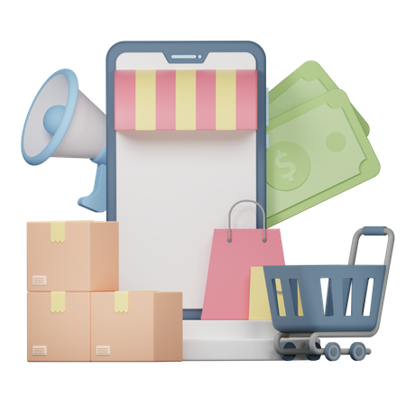 Ecommerce  3D Icon