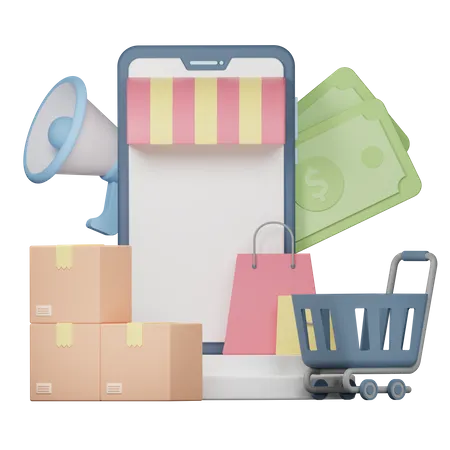 Ecommerce  3D Icon