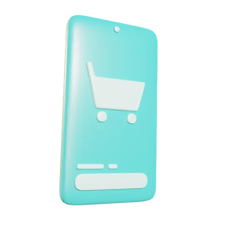 Ecommerce App  3D Icon