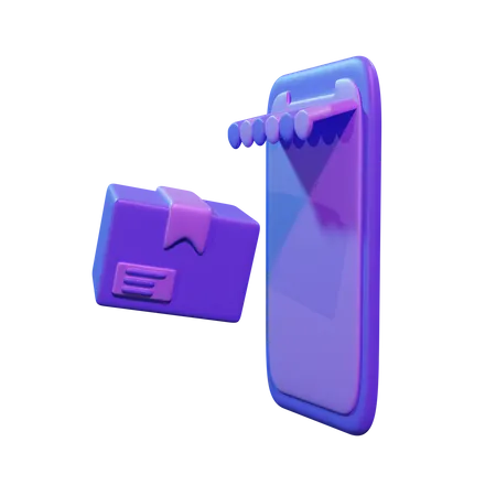 Ecommerce App  3D Icon