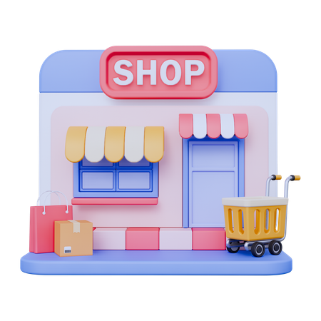 Ecommerce marketplace  3D Icon