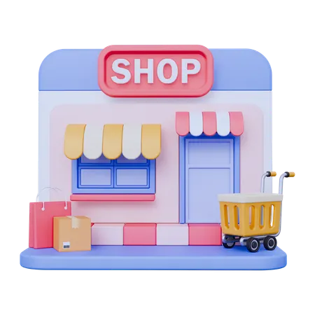 Ecommerce marketplace  3D Icon