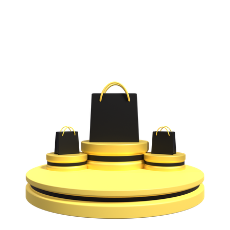 Ecommerce Podium  3D Illustration