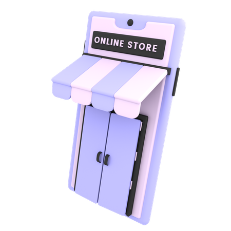 Ecommerce Store  3D Illustration