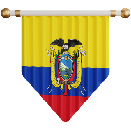 Ecuador Flag  3D Icon