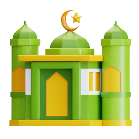 Construção de mesquita  3D Icon