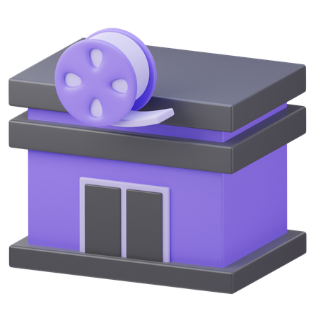 Prédio do cinema  3D Icon