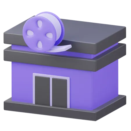 Prédio do cinema  3D Icon