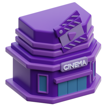 Prédio do cinema  3D Icon