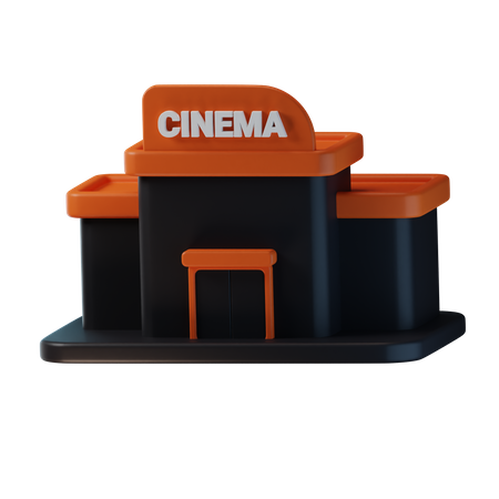 Prédio do cinema  3D Icon