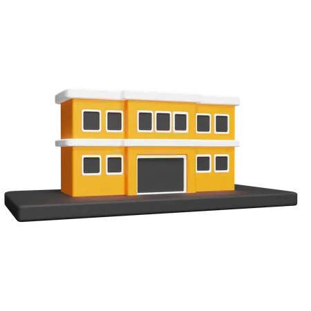 Prédio comercial  3D Icon