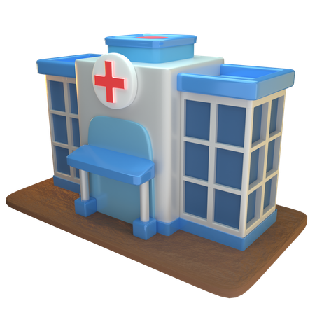 Edifício Hospitalar  3D Icon