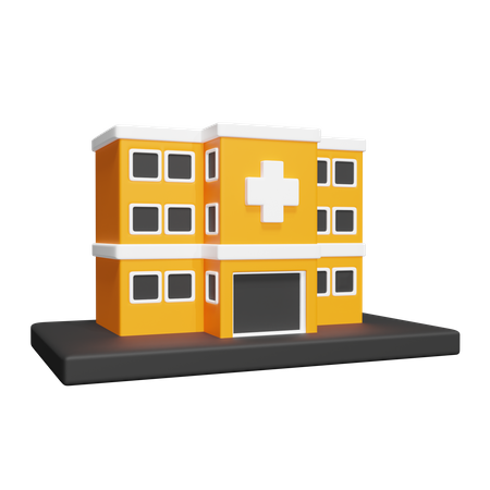 Edifício Hospitalar  3D Icon