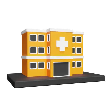 Edifício Hospitalar  3D Icon