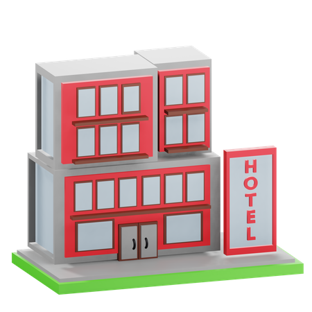 Edifício do hotel  3D Icon