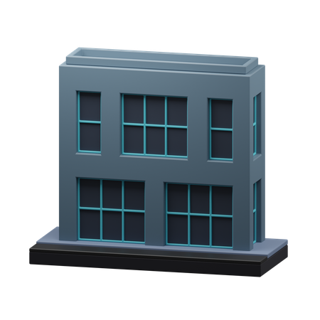 Construção moderna  3D Icon