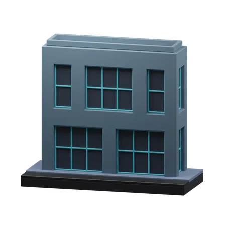 Construção moderna  3D Icon