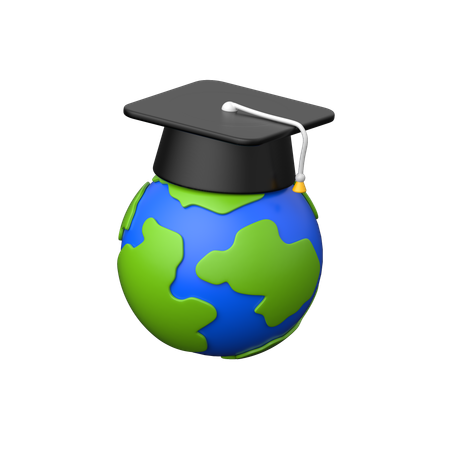 Educación global  3D Icon