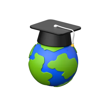 Éducation mondiale  3D Icon