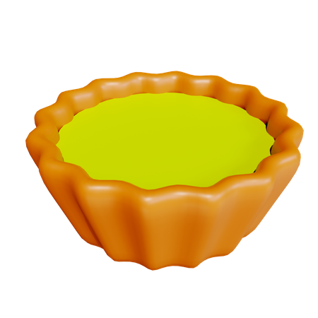 Egg Tart  3D Icon