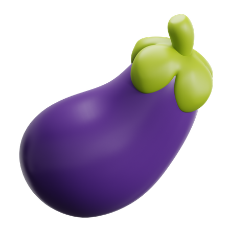 Eggplant  3D Icon