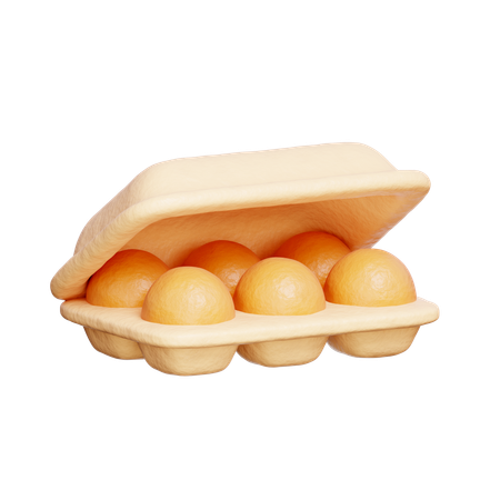 Eggs Tray  3D Icon