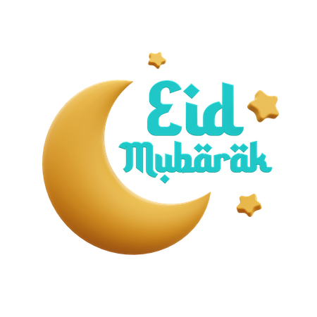 Calligraphie eid mubarak  3D Icon