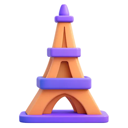 Eiffel Tower  3D Icon