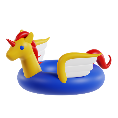 Einhorn Rettungsring  3D Icon