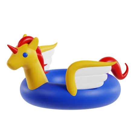 Einhorn Rettungsring  3D Icon