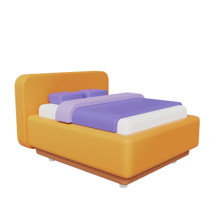 Einzelbett  3D Icon