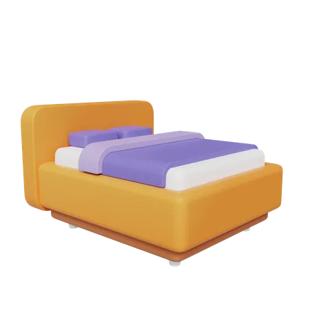 Einzelbett  3D Icon