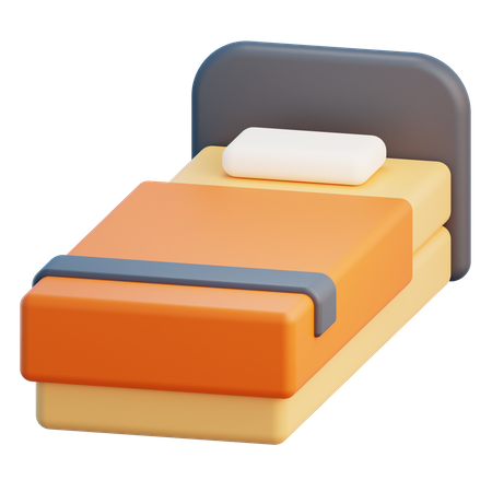 Einzelbett  3D Icon