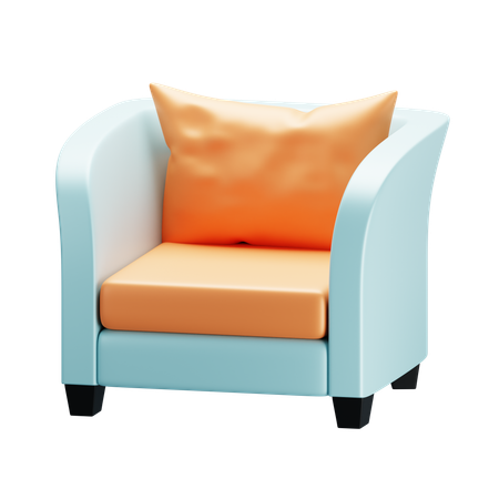 Einzelsofa  3D Icon