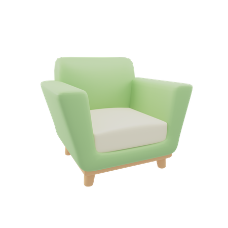 Einzelsofa  3D Icon