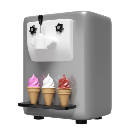 Eis-Maschiene  3D Icon