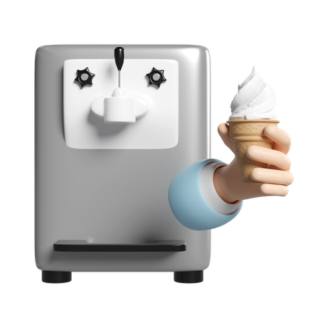 Eis-Maschiene  3D Icon