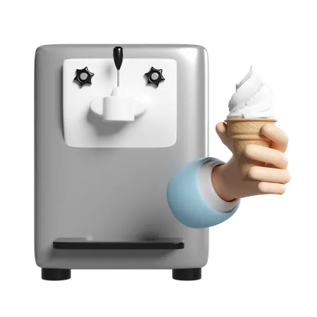 Eis-Maschiene  3D Icon