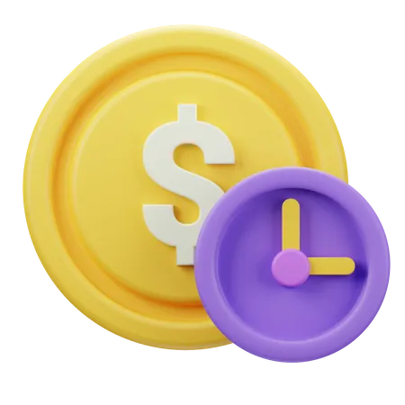 El tiempo es dinero  3D Icon