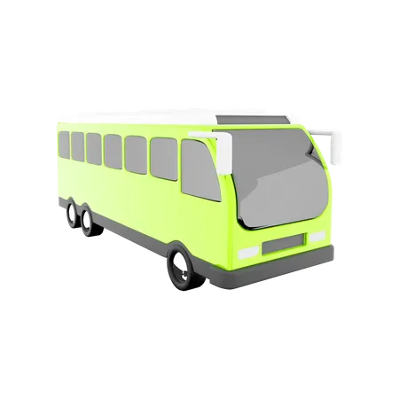 Electric Bus  3D Icon