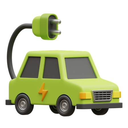 Electric Car  3D Icon