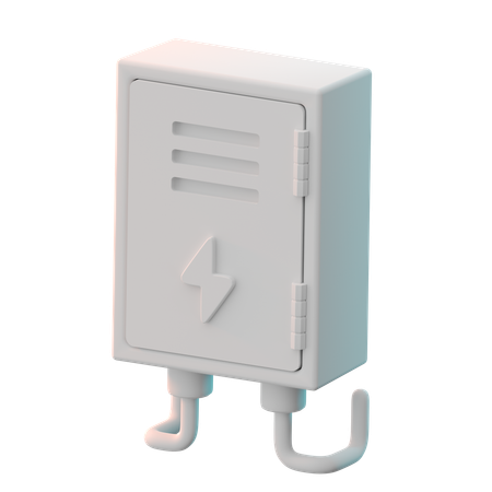 電気メーターボックス  3D Icon