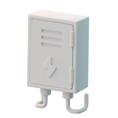 電気メーターボックス  3D Icon